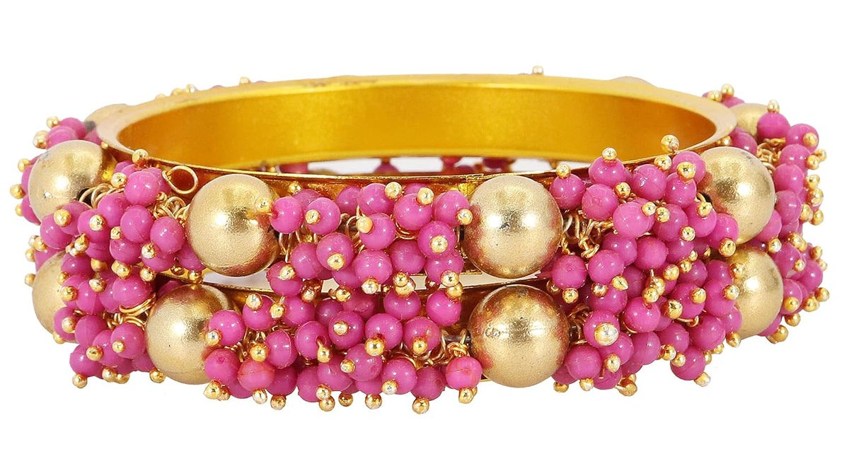 NMII Metal and Zircon Studded Kadaa set for Women/Girls