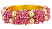 NMII Metal and Zircon Studded Kadaa set for Women/Girls