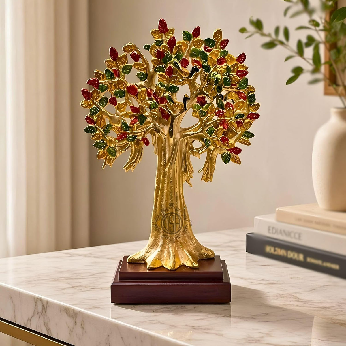 DSH Kalpavriksha Tree Showpiece for Home Décor | Wish Fulfilling Tree of Life Decorative Sculpture | Symbol of Prosperity, Growth & Good Fortune | Tabletop Décor & Gift (Large)