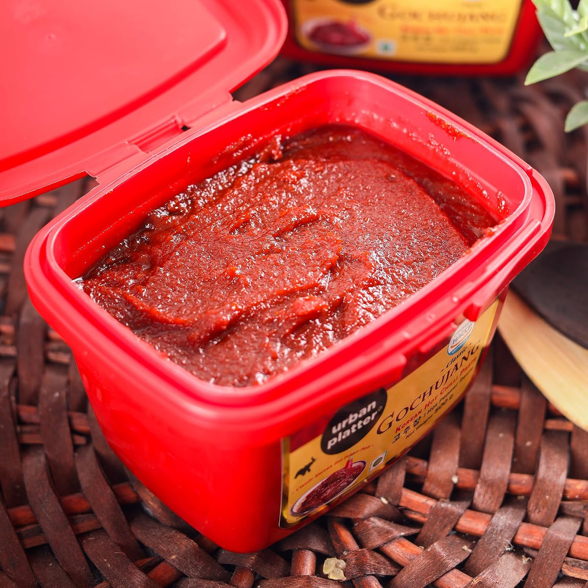 Urban Platter Korean Gochujang Paste 500g (Fermented Chilli Paste | Spicy-Sweet Umami | Plant-Based | For Bibimbap & Tteokbokki)