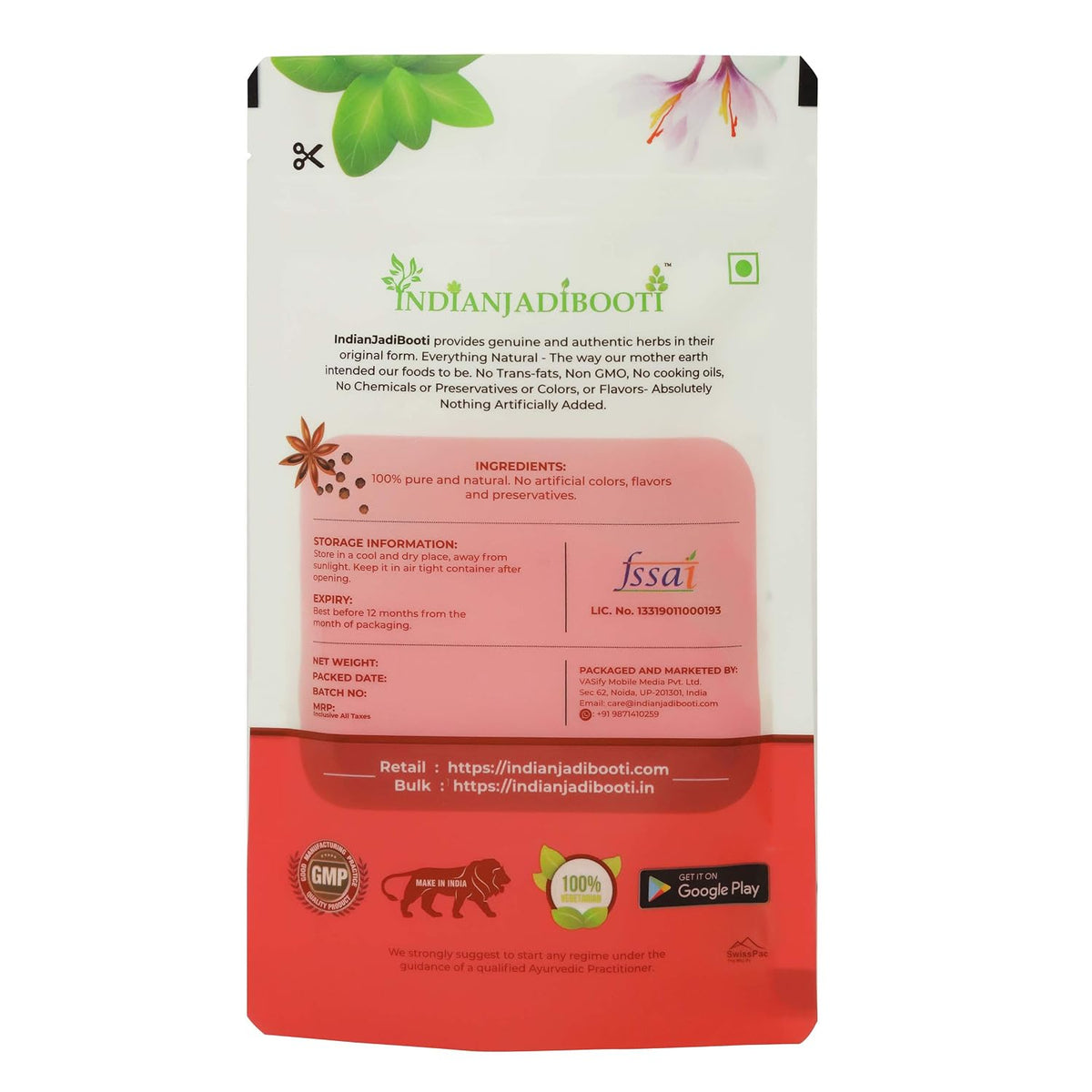 IndianJadiBooti Rohida, 100 Grams Pack | (Pack Of 2)