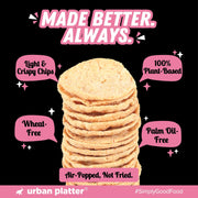 Urban Platter Chickpea Scoopers - Himalayan Pink Salt, 50g (Popped Chips | Lightly Salted | Air Popped, Not Fried)