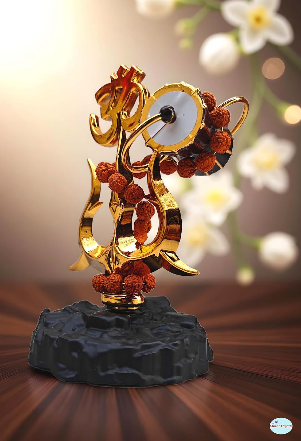 SHINDE EXPORTS Religious Plastic car Dashboard Idols Accessories Stand venkateshwara Shiva tirupati Balaji, Ganesha for Decoration Items Symbol (trishul & damru)