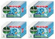 Dettol Icy Cool Bathing Soap Bar, 3X Intense Cooling, (2500g), 125g- Pack of 20