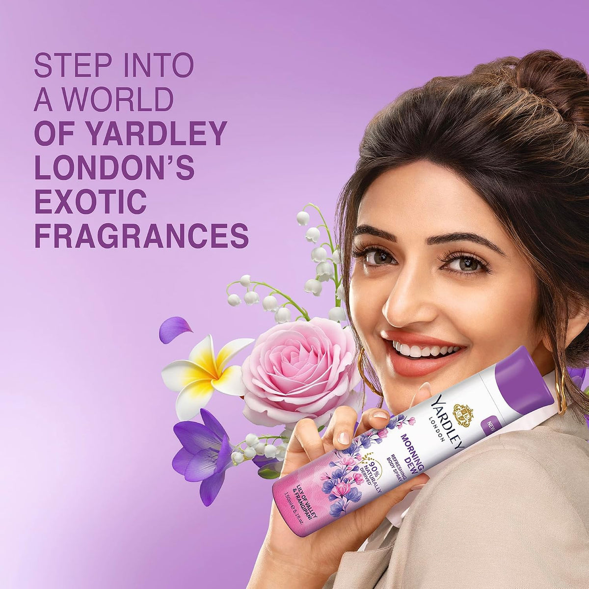 Yardley London Morning Dew Refreshing Deodorant Body Spray for Women, 150 ml