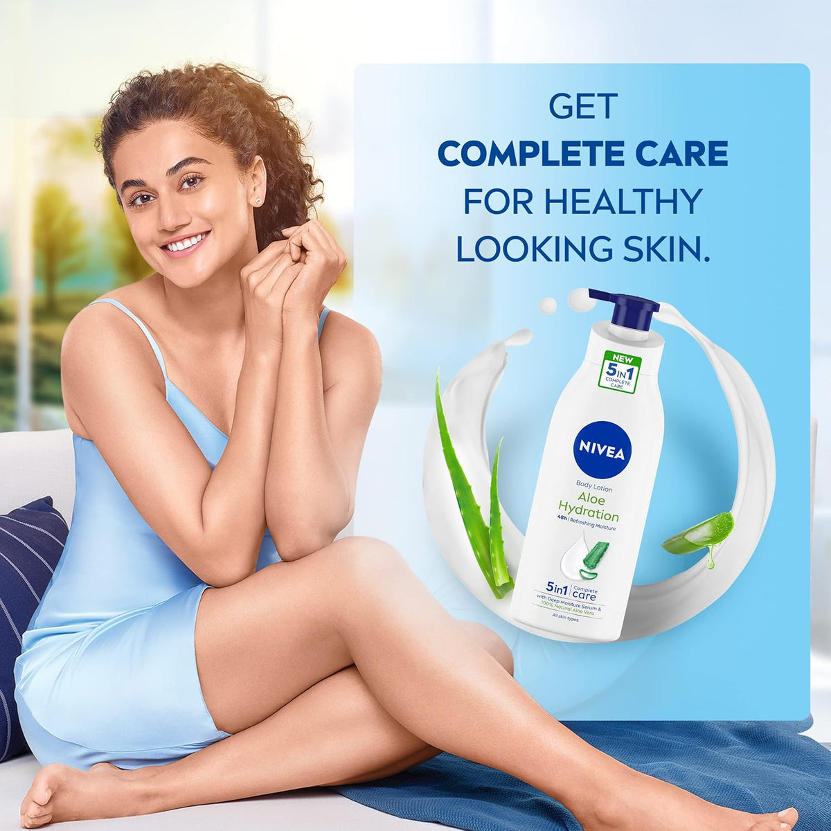 Nivea Aloe Hydration Body Lotion, 400ml (Pack of 2)