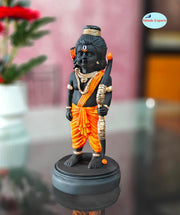 SHINDE EXPORTS shri ramlala murti ram Marble Idol ayodhya for Home décor Gift Pooja Small Size 7 inches Statue (Orange Dhoti)