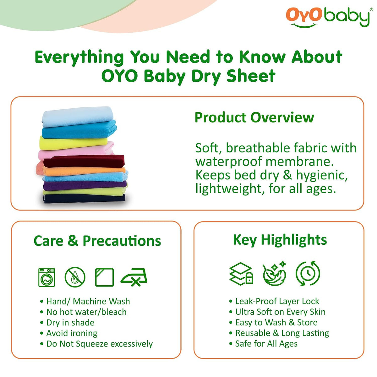 OYO BABY Ultimate Extra Large 200×140 cm Waterproof Bed Pad | Suitable for All Ages | Quick-Dry, Extra Absorbent Fleece | Breathable, Reusable Mattress Protector - Pink