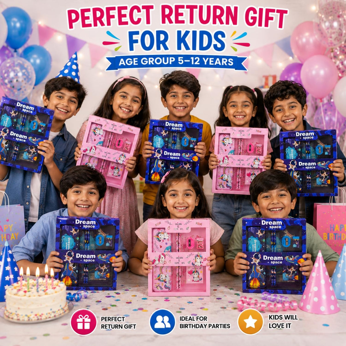 Toy Imagine Pack of 12 Stationery Set for Boys & Girls