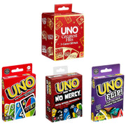 Mattel Games UNO Greatest Hits Gift Pack with 3 Card Games, UNO, UNO Flip & UNO Show ‘em No Mercy for Kids, Teens, Grown-Ups & Family Nights & Parties