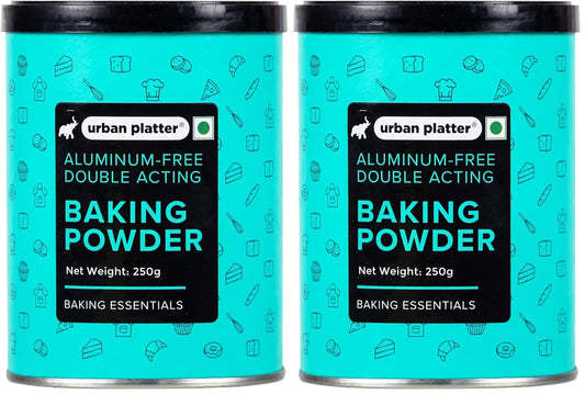 Urban Platter Aluminium-Free Baking Powder, 250g (Double-Acting Leavening Agent | Perfect for Fluffy Cakes, Breads, Baking) (Pack of 2)