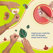 Fevicryl Tyohaar- DIY Festive Decor Kit: Create Vibrant Acrylic Rangoli, Exquisite Toran, and Elegant Pooja Thali; Unleash Your Artistic Flair and Elevate Your Celebrations