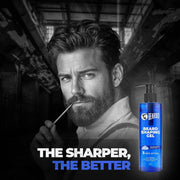 Beardo Beard Shaping Gel, 200ml | 3riple Action Transparent Shaving Gel for Men | Shaving gel with Anti-Redness, Calming, Intense Cooling | Suitable for Sensitive Skin
