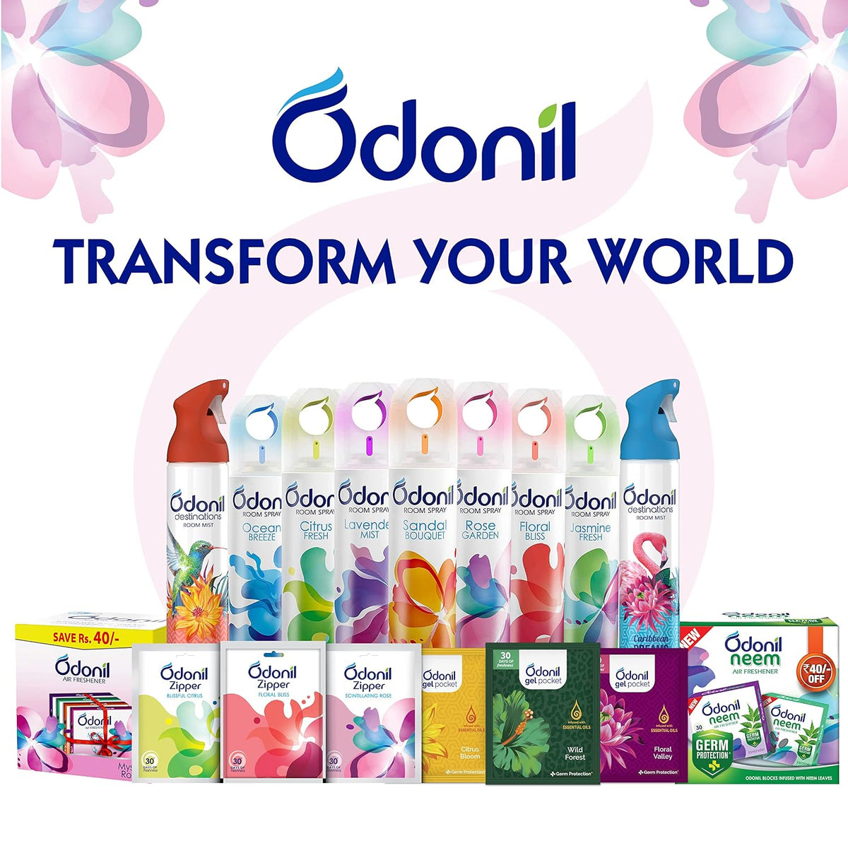 Odonil Room Freshener - 126g/220ml (Rose Garden)