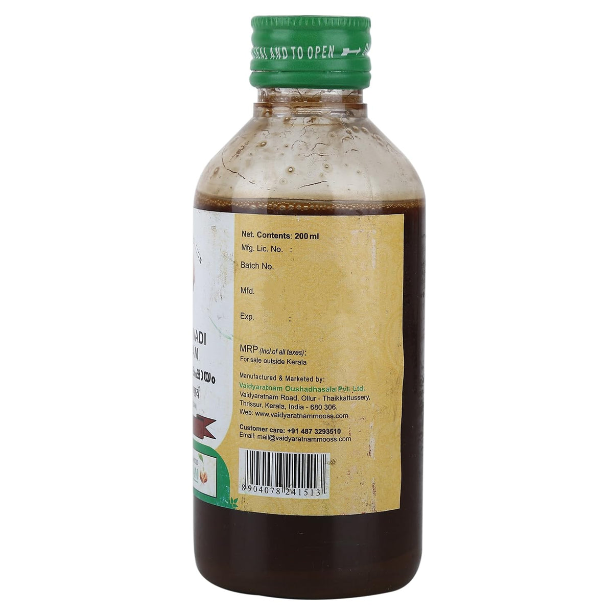 VAIDYARATNAM Punarnavadi Kashayam , Standard, 200 ml