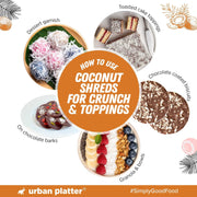 Urban Platter Dried Coconut Shreds 500g (Unsweetened Coarsely Grated, Ideal for Baking, Garnishing & Indian Sweets)