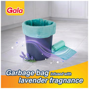Gala Scented Compostable Garbage Bags, Medium Size, 15 Bags, Heavy Duty Dustbin Trash Bags, Lavender Fragrance, For Dry & Wet Waste, Kitchen, Home & Office Use
