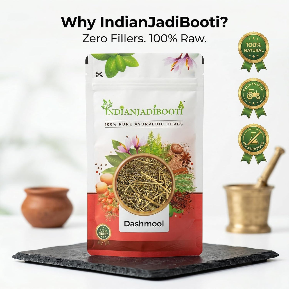 IndianJadiBooti Dhamasa (Fagonia Cretica) | 3 Pack of 900g (Total=2.7kg) | Damasha Panchang/Sachhi Buti | Whole Plant Dried Herb (with Thorns) | Traditional Cooling & Purifying Tonic (Rakta Shodhak)
