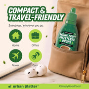 Urban Platter Monk Fruit Sweetener Drops, 15ml (Zero Calorie | No Erythritol | No Bitter Aftertaste | For Tea, Coffee & Beverages)