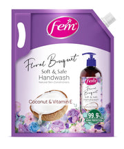 DABUR Fem Floral Bouquet Soft & Safe Handwash - 1500 Ml | Germ Protection | Enriched With Goodness Of Coconut Milk & Vitamin E | Long Lasting Fragrance (Pack of 1)