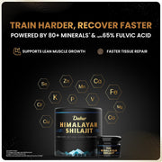 Dabur Himalayan Shilajit/Shilajeet Resin - 20g (10g x 2) | 250mg per serving | Boosts Muscle Growth & Stamina | 100% Ayurvedic | Grade A shilajit sourced from the Himalayas up to 19,000 ft