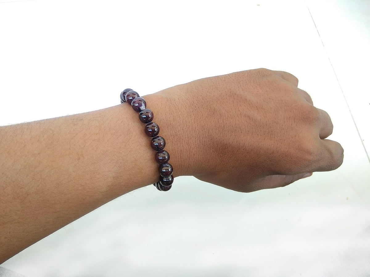 SHINDE EXPORTS Natural Garnet Gemstone Bracelet for men and women