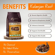 BrijBooti Kulanjan Root 400 Gr - Paan Jadd - Kulinjan - Alpinia Galanga Wild - Siamese Ginger - Thai Ginger
