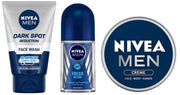 NIVEA Deo 50 ml + Men Face Wash 50 g + Men Crème 75 ml