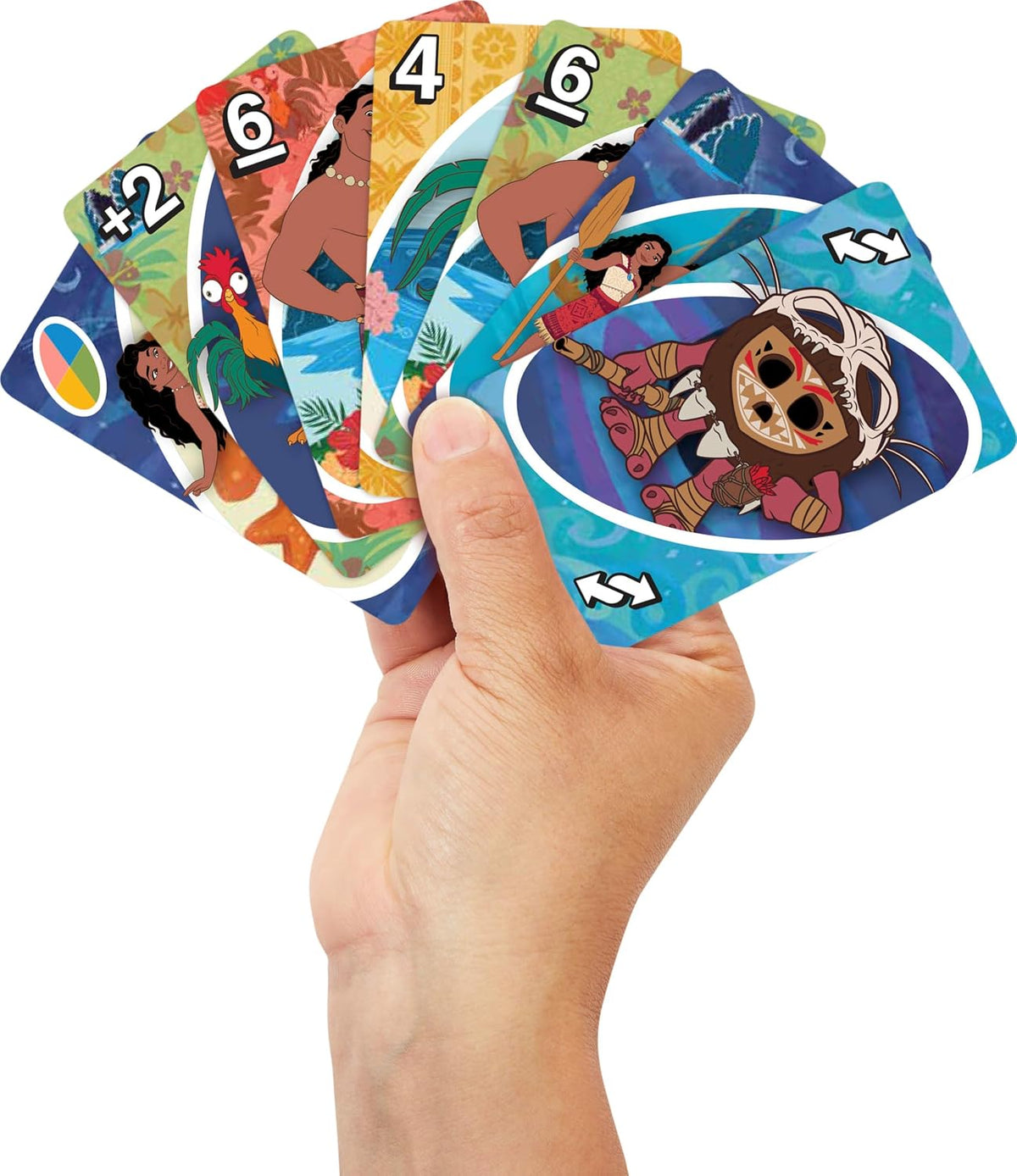 Mattel Games UNO Moana 2 Card Game, Ages 7+, 2-10 Players