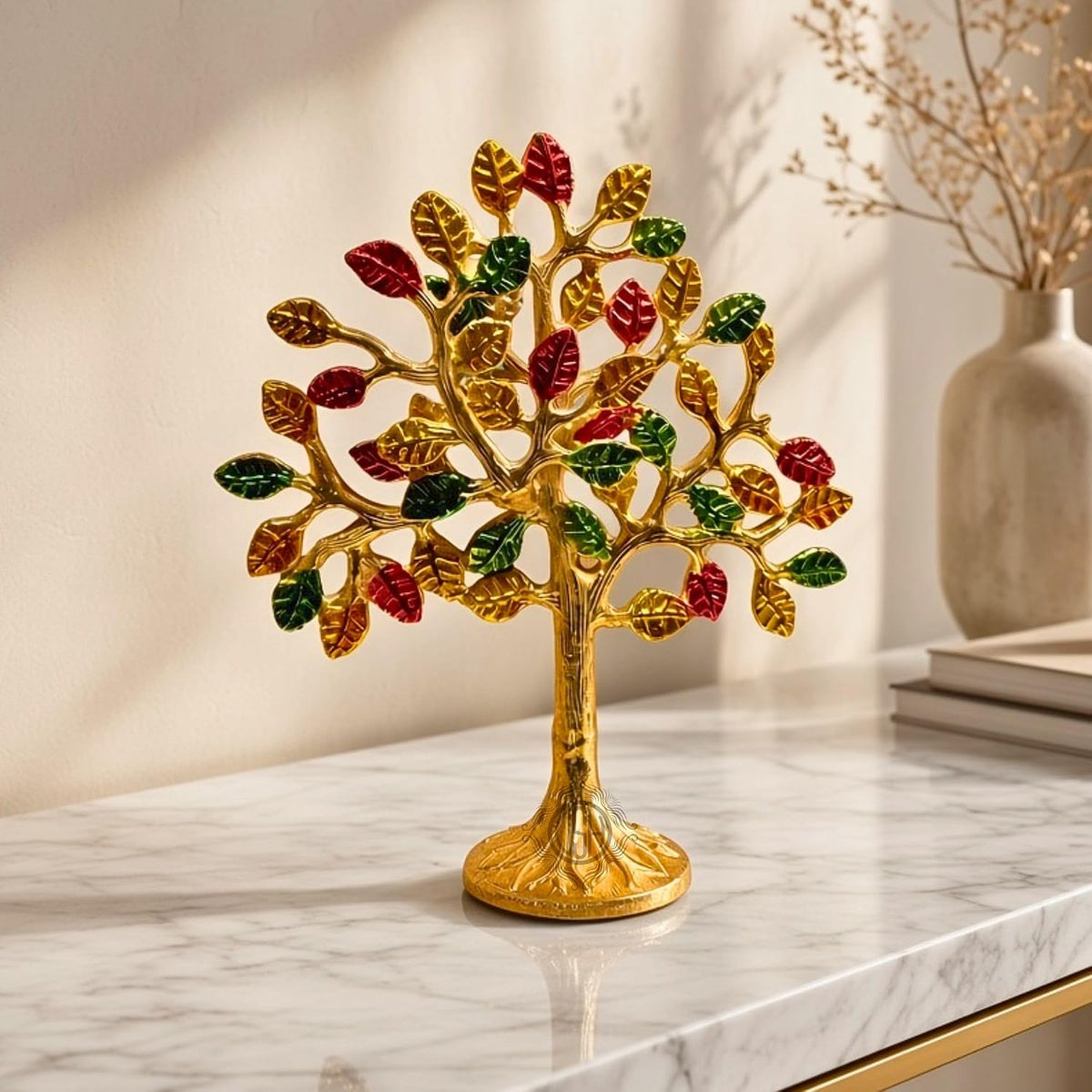 DSH Kalpavriksha Tree Showpiece for Home Décor | Wish Fulfilling Tree of Life Decorative Sculpture | Symbol of Prosperity, Growth & Good Fortune | Tabletop Décor & Gift (Small)