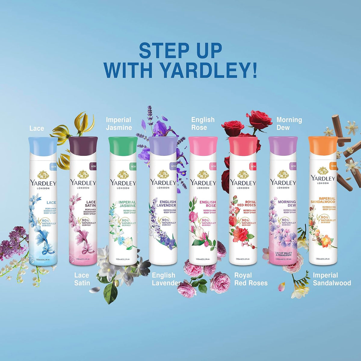 Yardley London Lace Perfumed Deo For Women, 150ml