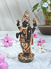 SHINDE EXPORTS Govinda Idol for car Dashboard/Balaji murti for car/tirupati Balaji murti/Balaji Vishu Statue for Pooja Room (Gold)