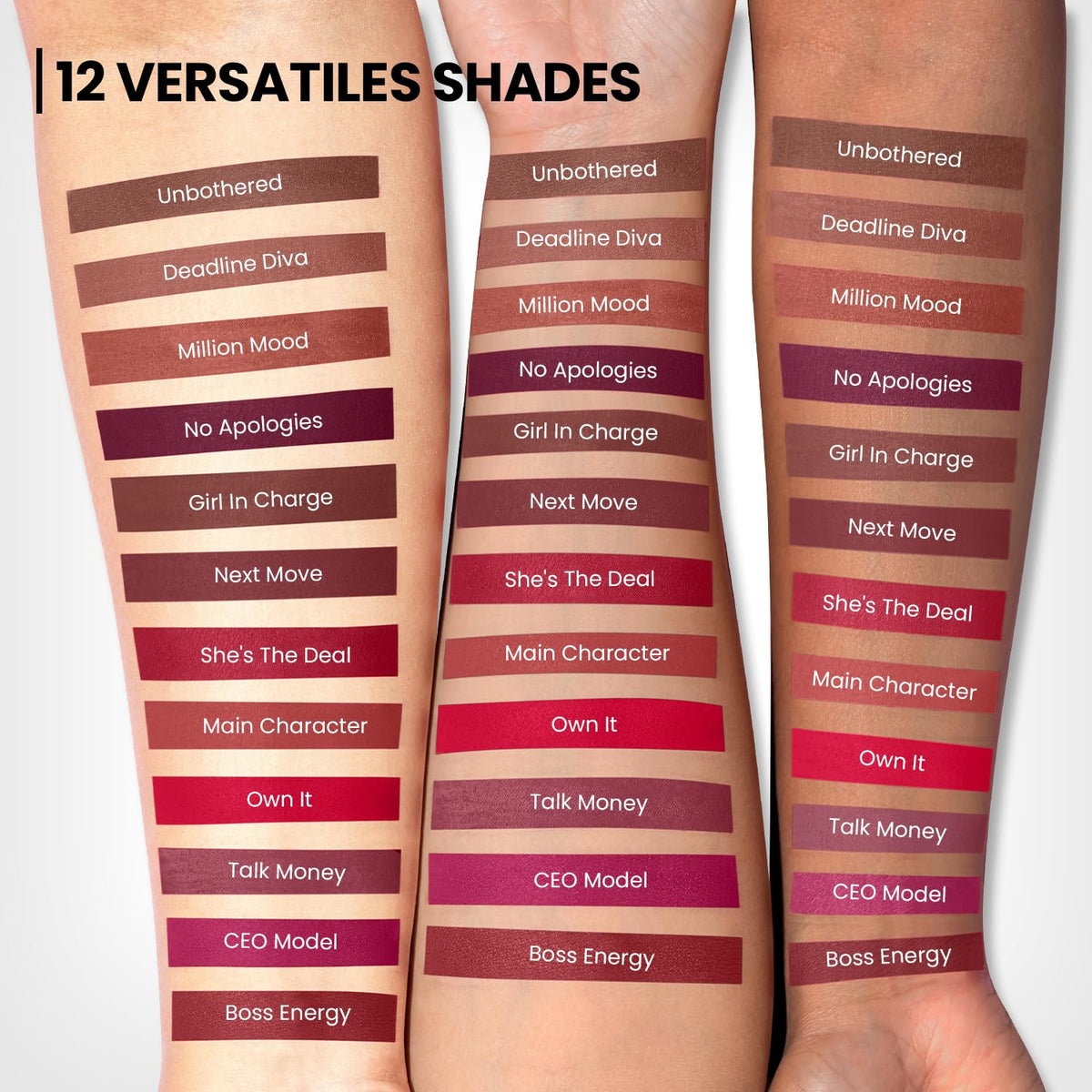 INSIGHT Cosmetics Blur Rouge Lipstick – Long Lasting | Matte Finish | Non-Transfer | Lightweight & Non-Sticky | One-Swipe Pigment (Deadline Diva) – 4.2g