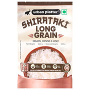 Urban Platter Shirataki Long-Grain Rice, 220g (Keto-Friendly, Low-Carb, Low-Calories, Fat-Free, Gluten-Free, Konjac Miracle Rice)