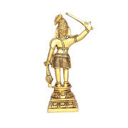 Aalayam Selveer Madurai Veeran Silai Brass | Madurai Veeran Idol Brass | Madurai Veeran Statue Brass 14.5 CM Height, Gold Colour 1 No