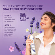 Yardley London English Lavender Refreshing Deodorant Body Spray For Women, 150ml