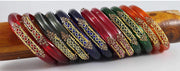 NMII Colourful Women's Bangles Set Studded with Zircon Gemstone & Beads | Daily use, Wedding, Party, Office | Bangles For Women Traditional | Girls fashion Jewellery