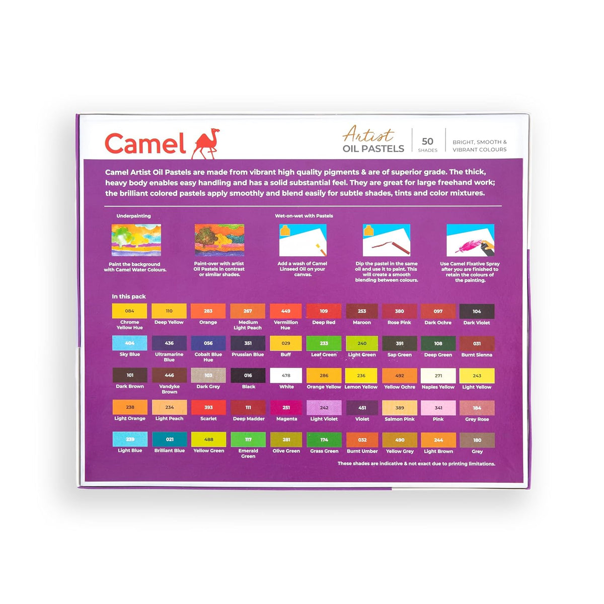Camel Artist Oil Pastels 50 Shades
