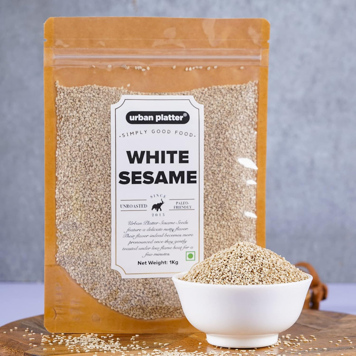Urban Platter White Sesame (Til) Seeds, 1Kg