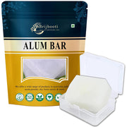 Brijbooti Alum Bar 100 g | Alum Stone Bar | fitkari stone for skin | for shaving & underarms | alum bar for face