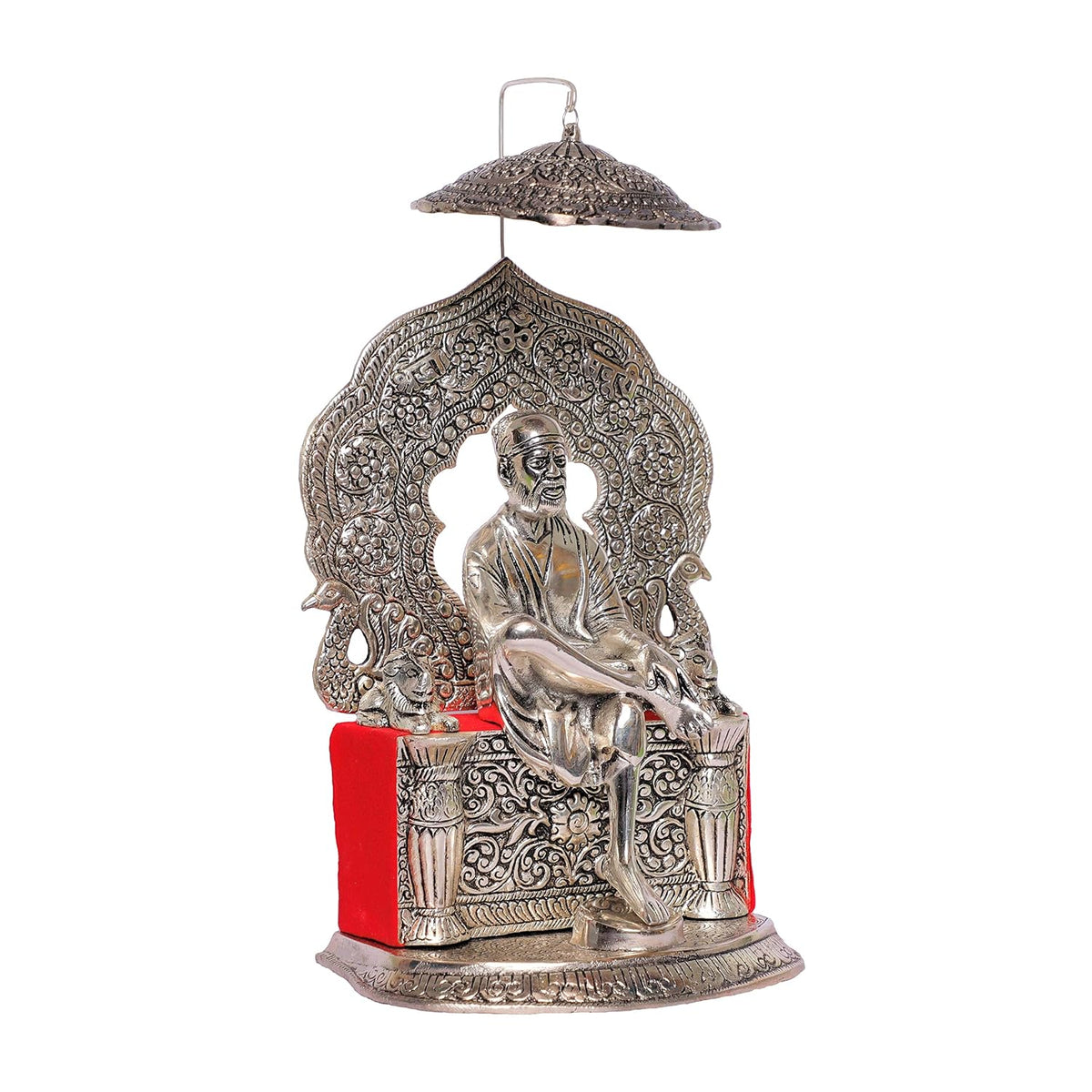 KridayKraft Shirdi Sai Baba Metal Statue,Sai Baba Idol Murti for Home,Office Decorative Showpiece Figurines,Religious Idol Gift Article...