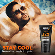 Beardo Max Cooling Gel Sunscreen SPF 60+ PA++++|UVA/UVB Protection | No White Cast |Ultra Lightweight Texture | Non-Greasy |Sunscreen for Men