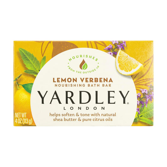 Yardley Lemon Verbena With Shea Butter Bar Soap, 4.25 Ounce