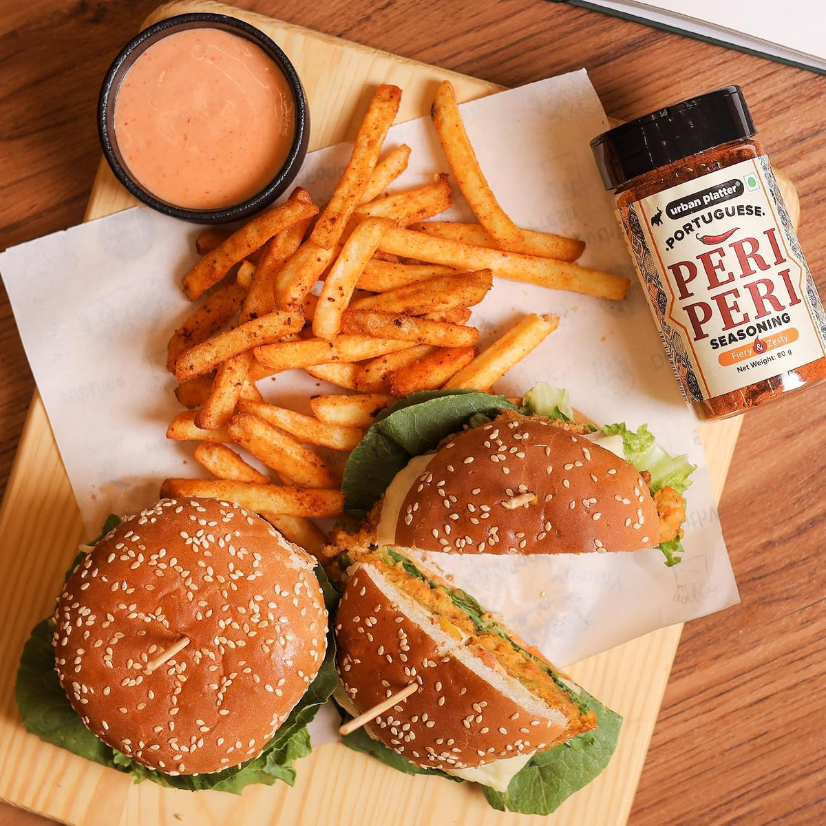 Urban Platter Portuguese Peri Peri Seasoning, 80g (Signature African-Style spice blend | Fiery and Zesty)
