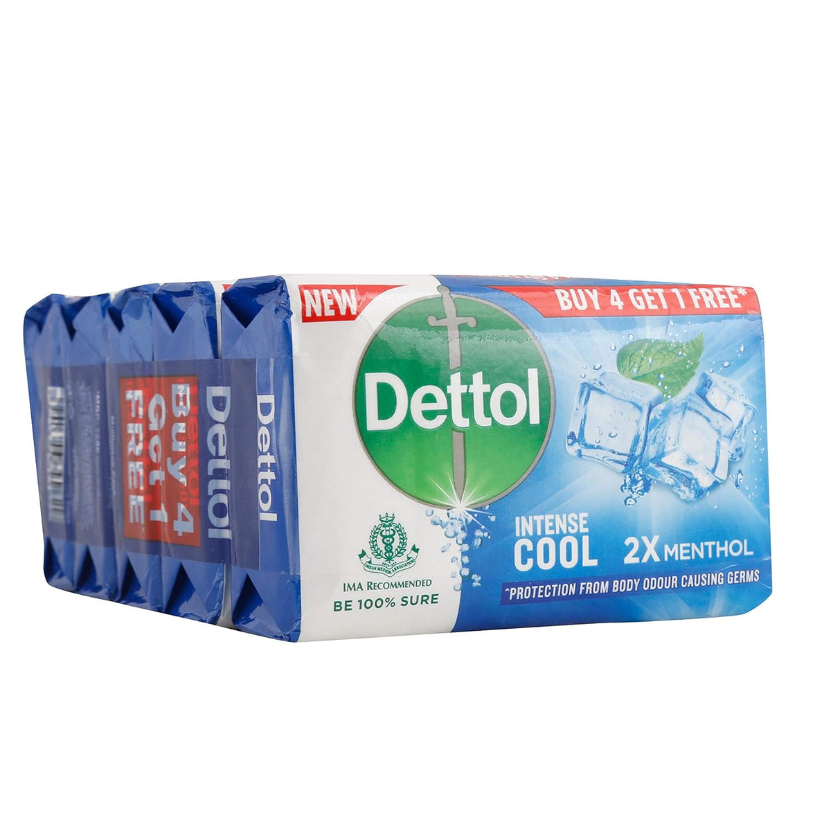 Dettol Intense Cool Soap, 2X Menthol