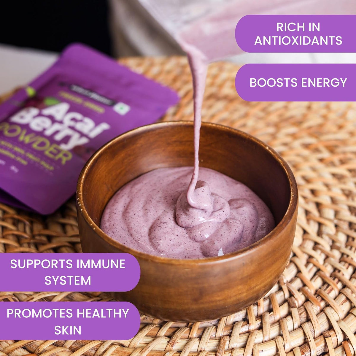 Urban Platter Freeze-Dried Acai Berry Powder, 30g