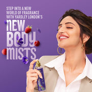 Yardley London Violet & Raspberry Fine Fragrance Mist Spray| 2X Fresh Perfume Spray For Women| 91% Naturally Derived| 135Ml
