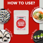 Urban Platter Short-Grain Sushi Rice, 300g (Japanese-Style Sticky Rice | Chewy Bite | Asian Pantry Essential)