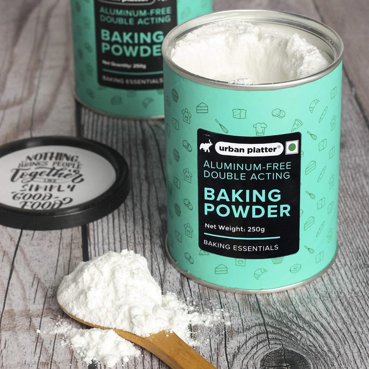 Urban Platter Aluminium-Free Baking Powder, 250g (Double-Acting Leavening Agent | Perfect for Fluffy Cakes, Breads, Baking)