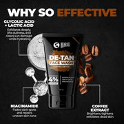 Beardo De-tan Har Roz Kit For Men (Set of 3) | Detan Face Wash & Detan Scrub & Detan Body Wash with Powerful Coffee Extract for Tan Removal | Hydrates & Exfoliates Men's Skin for Oil Control